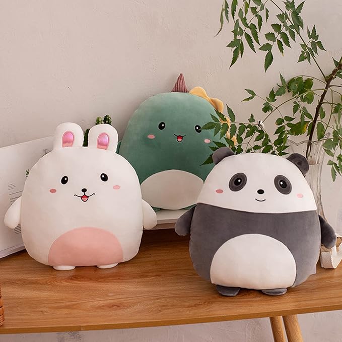 Lannery Panda Plush Pillow, Stuffed Animal Toy Kawaii Plushies Hugging Pillow for Room Decor, Birthday Valentine Day Gifts, 8 Inch