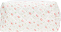 PAZIMIIK Vintage Quilted Makeup Bag Cosmetic Pouch for Brushes Pencils and Travel Make Up Accessories for Women and Girls Gauze Rose