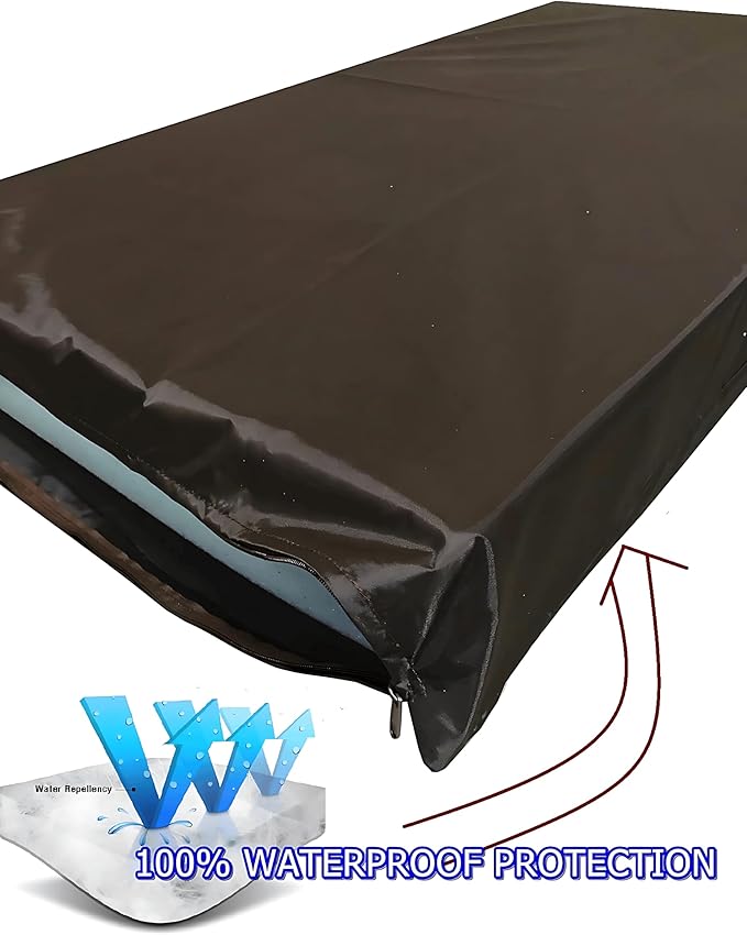 Dogbed4less Orthopedic Pet Bed with Memory Foam for Dogs, Waterproof Liner with Durable Nylon Blue and Bonus Miscrosuede Antislip External Covers, (Ballistic in Navy, XL, 47" Length X 29" Width)