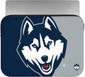 FOCO NCAA Official 15" Inch Colorblock Primary Logo Zipper Laptop Computer Sleeve Case Bag (UConn Huskies)