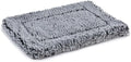 PELZIN Stoutwool Indestructible Dog Bed - Fluffy Chew Proof Dog Crate Pad - Tough Kennel Pad for Aggressive Chewers - Washable, Ideal for Toy Breeds & Fits 18-Inch Crate - 17"x11", Charcoal