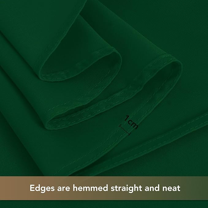 sancua Tablecloths for 8 Foot Rectangle Tables, 8 Pack - Washable Polyester Fabric Table Cloth for Chirstmas Party, Birthday, Banquet Reception, 60x120 Inch Hunter Green