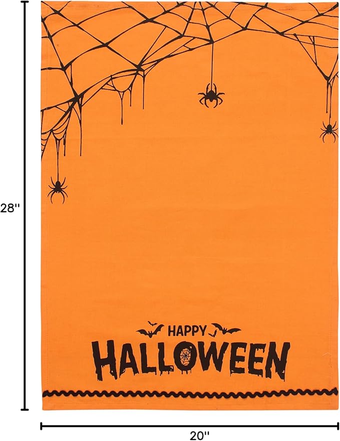 ACCENTHOME Kitchen Towels Set of 4 Super Absorbent Durable Towels Perfect for Kitchen Mess & Drying Dishes 20x28 inch Halloween Design