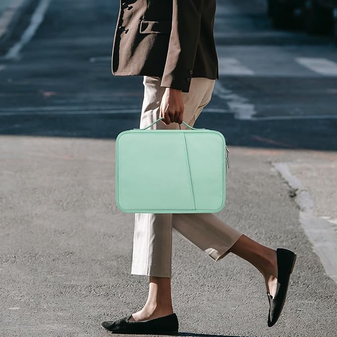 Lacdo Tablet Sleeve Bag for 11 inch iPad A16 / 11 Inch iPad Pro M5 M4 / 11 inch iPad Air M3 M2 / 10.9" iPad / 10.2" iPad /10.9" ipad Air, 11 inchs Samsung Galaxy Tab A9+ Bag, Fit Magic Keyboard, Green