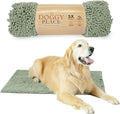 My Doggy Place Dog Mud Mat, 36" x 26" Sage – Thick Microfiber Entry Rug for Snow, Mud & Salt – Absorbent, Quick-Dry, Washer-Safe & Non-Slip, Large