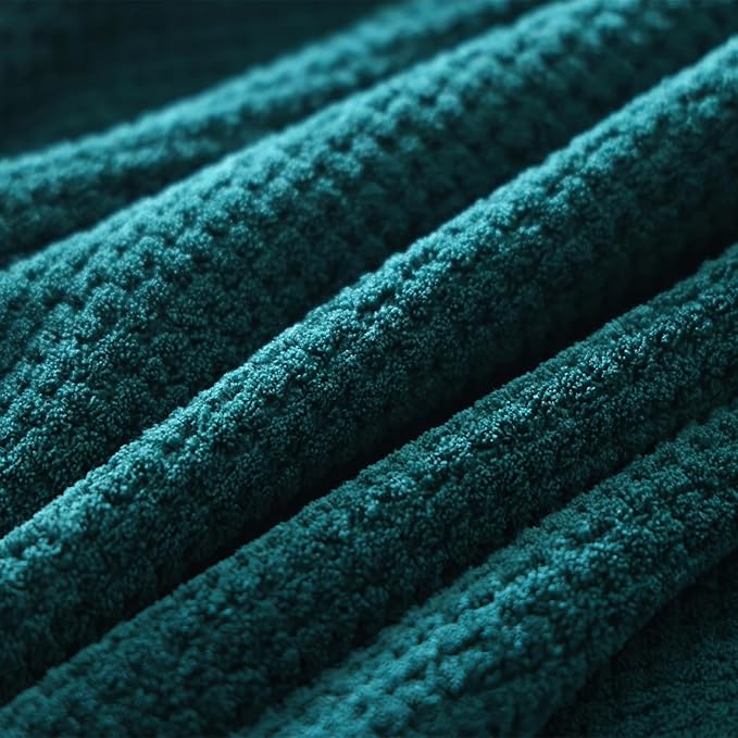 Akzpe 40x80 Inches Bath Sheets Towels for Adults Oversized Bath Towels Extra Large Luxury Super Soft Absorbent Quick Dry Microfiber (Dark Green,6PCS)