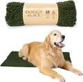 My Doggy Place Dog Mud Mat, 36" x 26" Chive – Thick Microfiber Entry Rug for Snow, Mud & Salt – Absorbent, Quick-Dry, Washer-Safe & Non-Slip, Large
