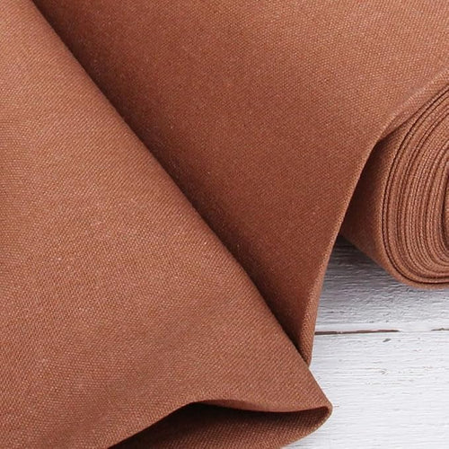 3 Yard Cut of Threadart Linen Fabric - Premium Cotton Linen Fabric for Embroidery, Cross Stitch, Apparel, Canvas, Home Décor- 55" Width - Roasted Pecan