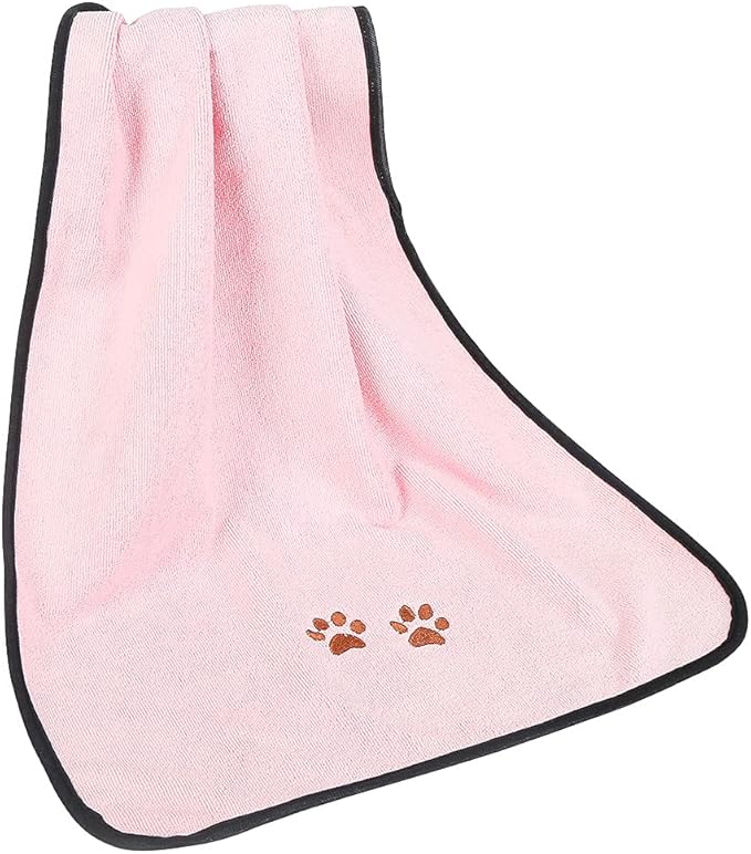 Wipela Pet Dog Cat Microfiber Drying Towel Ultra Absorbent Great for Bathing and Grooming (1-Pack)