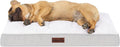 Furhaven Orthopedic Dog Bed – Classic Cushion with Plush Tufted Top, Supportive Foam Mattress, Removable Washable Cover, Joint Relief - Gray, Medium