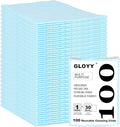 GLOYY Disposable Dish Cloth and Cleaning Handi Wipes, 100ct, Multi-Use Rags for Kitchen, Bathroom and Windows, Blue