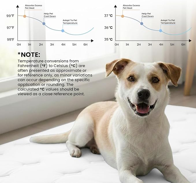 DORMORA Cooling Pet Mat – 31x28.5 Dog or Cat Cool & Comfy, Soft Breathable Self-Cooling Pad, Pet-Safe, Durable, Perfect for Hot Weather, Naps, Crates, Cars, Couch, Washable, Take Anywhere, Gray
