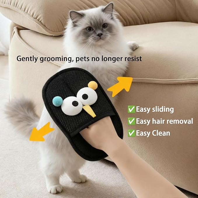 Yehenarn Pet Hair Remover Glove, 2PCS Upgraded Magic Brush Electrostatic Mitt for Dogs & Cats, Pet Hair Removal Glove Tool for Furniture, Car Seat, Clothes, Couches, Carpet, Laundry