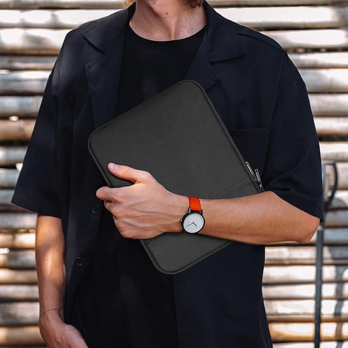 8 Inch Tablet Carrying Sleeve Bag Compatible with 8" Amazon Kindle Fire 8/Fire 8 Plus, 8.3" iPad mini 7 6/7.9" iPad mini 5 4 3 2 1, Samsung Galaxy Tab A7 Lite/Tab A Protective Tablet Case(Black)