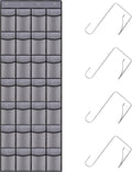 Teikou 28 Mesh Pockets Hanging Shoe Organizer, Over the Door Shoe Organizer，Closet Storage Holder for Back of Door Storage Holder for Back of Door(Grey)
