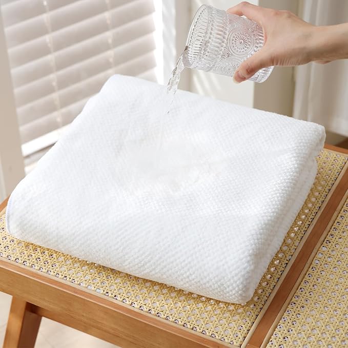 Akzpe 40x80 Inches Bath Sheets Towels for Adults Oversized Bath Towels Extra Large Luxury Super Soft Absorbent Quick Dry Microfiber (White,1PCS)