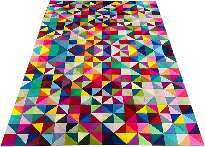 HANPATQUI 50PCS 8 x 8 inch Solid 100% Cotton Fat Quarters Fabric for Sewing and Quilting Bundles Precut Fabric Square for DIY Craft Patchwork