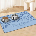 Pet Feeding Mat - Absorbent Dog Food Mat for Floors Waterproof，Dog Cat Placemat Mat for Food and Water Bowls - No Stains No Sliding Quick Dry Water Eating Dish Mat