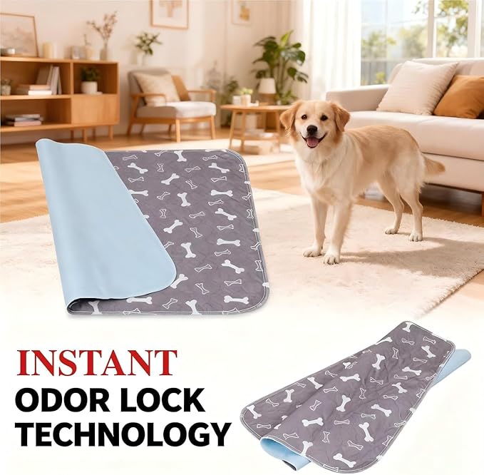 Puppy Pads with pheromones, 2026 Upgraded Washable Puppy Pads for Dogs & Cats, Pee Pad - Leak & Odor Waterproof, Non-Slip Base, Easy to Clean & Reusable (White, XS: 11.8" × 11.8")