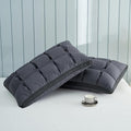 YOUR MOON Soft Pillow Queen Size of 2 for Sleeping, Super Soft Support Down Alternative Pillow, 100% Cotton Shell Luxury Comfy Fluffy Bed Pillows for Sleep(Gray)