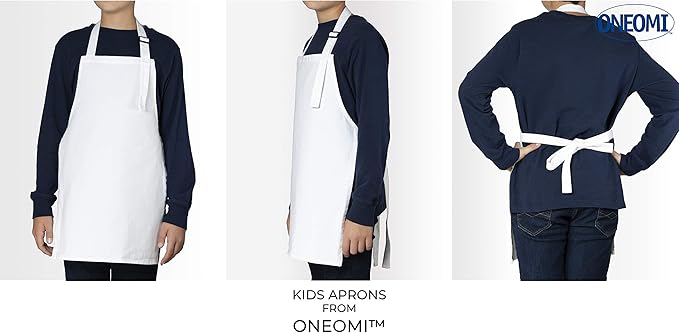 Kids Apron, Small, 100% Cotton With An Adjustable Strap to fit All Ages