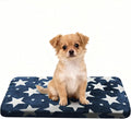 WITTOP Washable Dog Bed Plush Orthopedic Outdoor Crate Mat with Non-Slip Bottom,Luxe Soft Kennel Pad for Pets, Cozy Cage Cushion & Pet Sleeping Mattress Large Sized,Medium,Small Dogs,24 x 18 inch,Blue