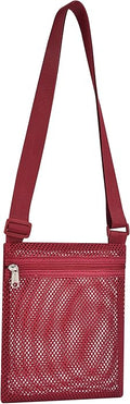 USPECLARE Heavy Duty Semi-Transparent Mesh Purse See Through Mesh Crossbody Bag