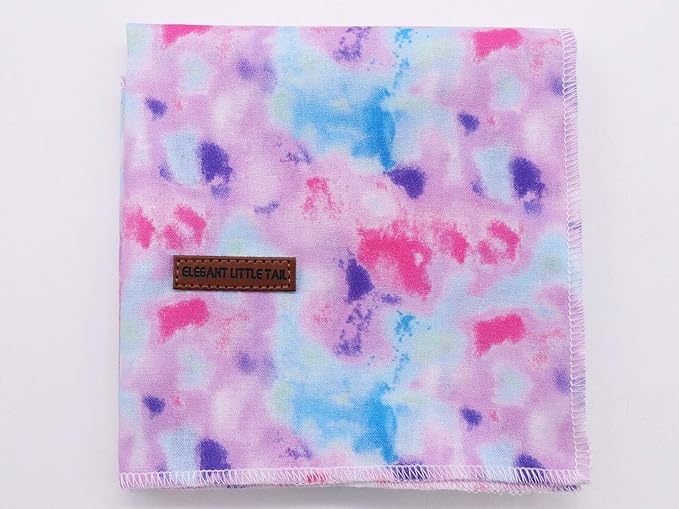 Elegant Little Tail Bandana for Boy Girl Small Medium Large Dogs, Comfortable Bibs Scarf, Adjustable Square Kerchief
