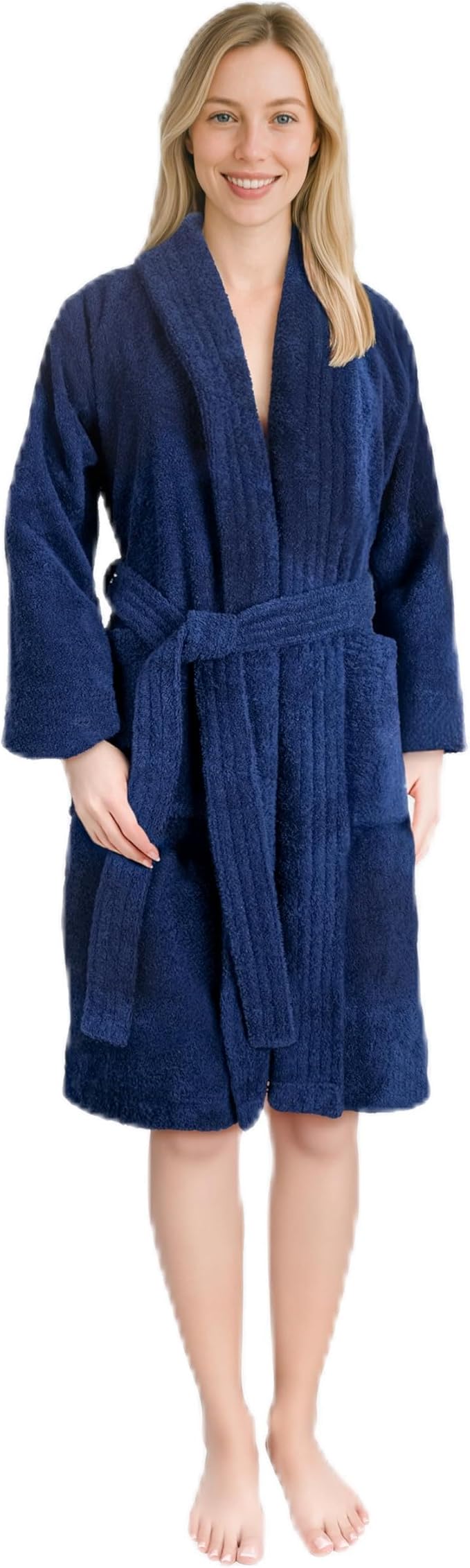 American Soft Linen Women’s 100% Cotton Terry Bathrobe – Soft, Absorbent, Quick Dry Turkish Robes for Women Quality Housecoat