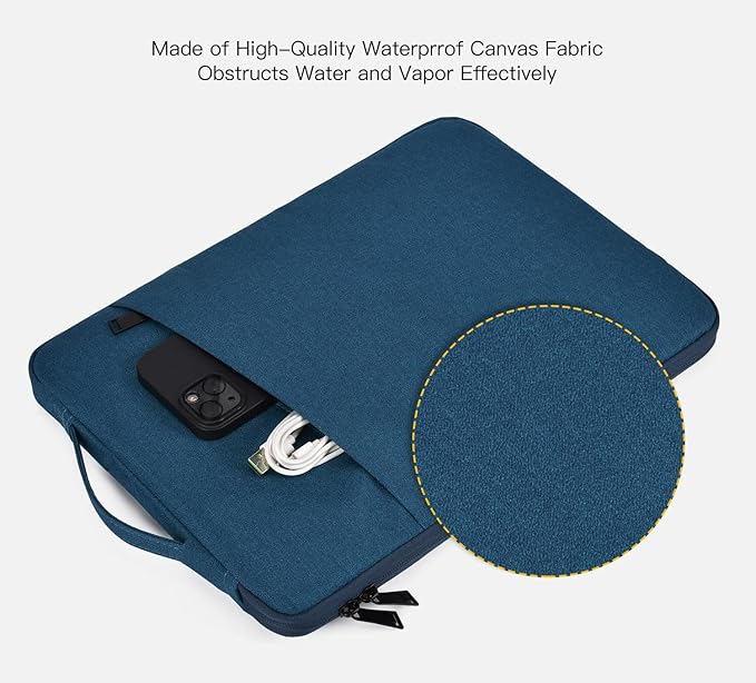 Laptop Sleeve 14 Inch Computer Case Bag for 15 inch New MacBook Air M4 A3241 M3 A3114 M2 A2941 2025-2023, HP Lenovo Acer ASUS Chromebook 14, Atrovirens