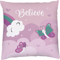 Kids Unicorn Throw Pillow - 20" x 20" - Double-Sided Printing - Cover Only - Kids Bedroom Accent Pillow - Nursery Decor - Printed in USA