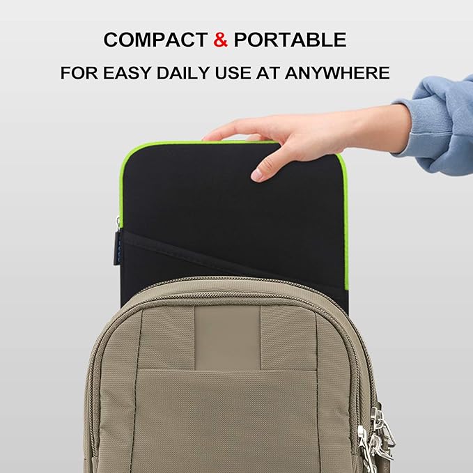 Lacdo Tablet Sleeve Case for 13 inch New iPad Pro M5 M4 2025-2024, 13 inch iPad Air M3 M2 2025-2024, 12.9" iPadPro 6 5 4 3 2022-2018 with Magic Keyboard and Smart Keyboard Folio Protective Bag, Green