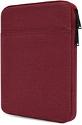 Tablet Sleeve Bag for 2025 11 inch iPad A16, 11 inch iPad Air M3/ 10.9 inch iPad 10th/ Pro 11 M4, Galaxy Tab A8 10.5" Case Pouch, Fit Apple Smart Keyboard, Wine Red