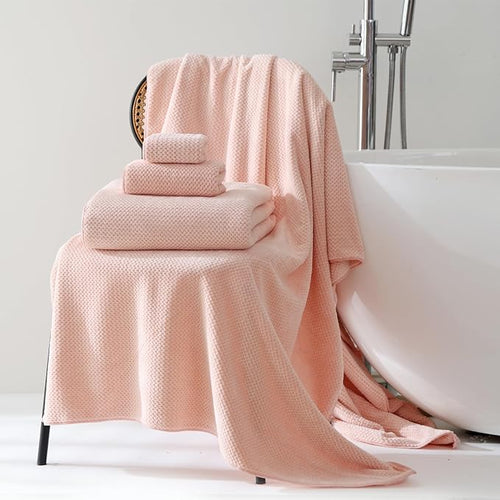 Akzpe 40x80 Inches Bath Sheets Towels for Adults Oversized Bath Towels Extra Large Luxury Super Soft Absorbent Quick Dry Microfiber (Pink,1PCS)