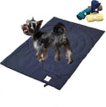 Travel Dog Bed | Camping Dog Bed | 37.4"x25.6" Waterproof Outdoor Dog Mat | Portable Place Mat for Dogs with Handle | Machine Washable | Easy Clean for Outdoor Adventures (Blue)