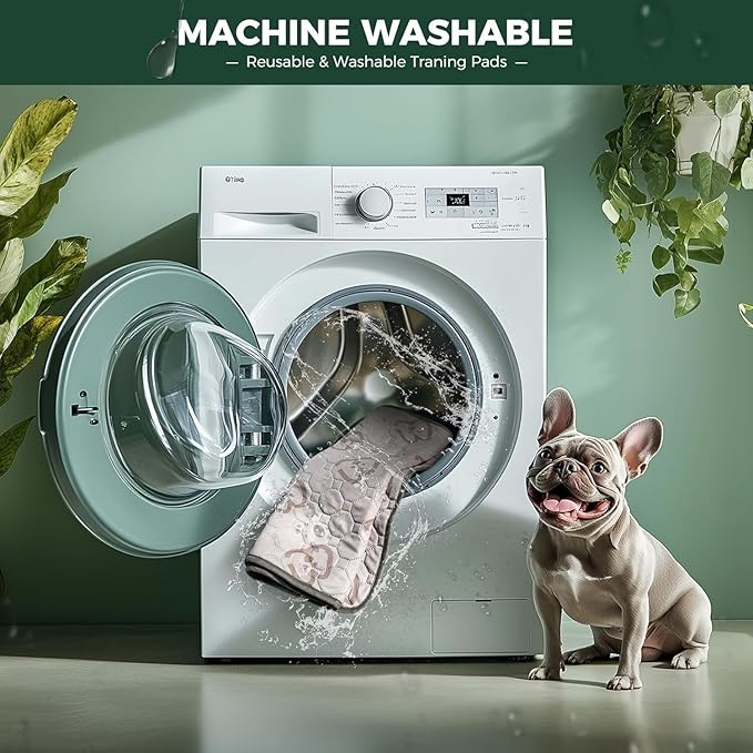 FXW Washable Pee Pads for Dogs, Leak-Proof & Non-Slip, Specifically Designed for 18inch Cages, 11" x 17" Rectangle, Khaki, 1 Pack