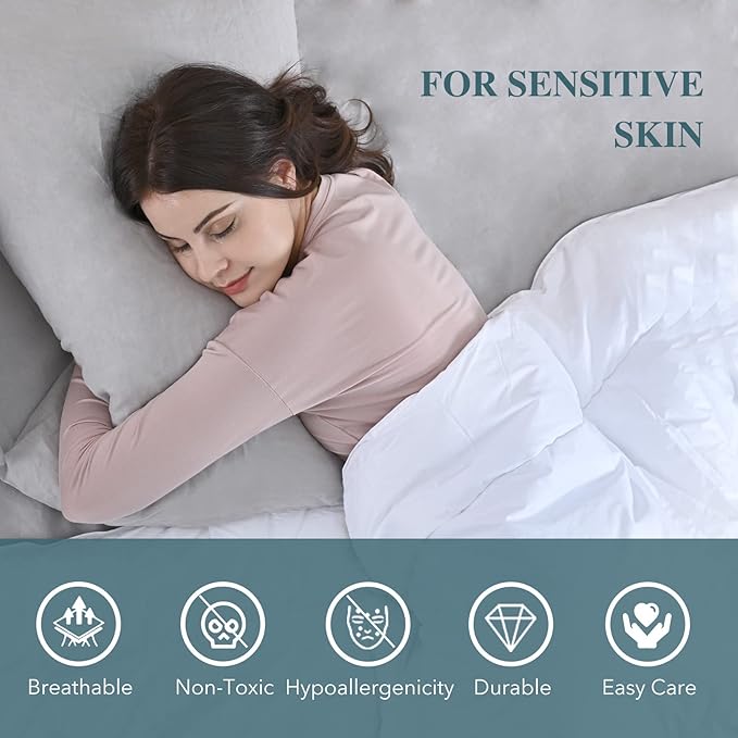 Sijo Stone Washed Organic French Linen Bed Sheet Set, GOTS Certified Organic, Best Cooling Linen Sheet Award by Sleep Foundation, 1 Flat Sheet Only (Dove, King/Cal King)