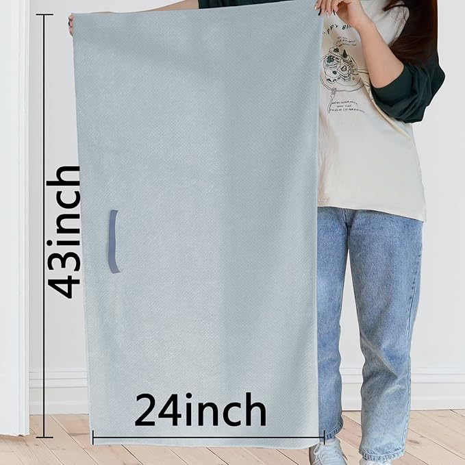 Chloven Jumbo Large Microfiber Hair Towel Wrap for Women,Anti Frizz Hair Drying Towel with Elastic Strap,Super Absorbent,Ultra-Soft Extra Large Hair Wrap Towels,Fast Drying Hair Turbans for Wet Hair