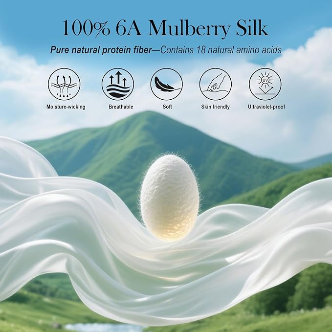 SilkDream 100% Mulberry Silk Sleep Mask Eye Mask for Sleeping 22 Momme Nature 6A Real Silk Gifts for Women&Men CoffeePurple