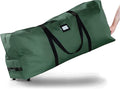 ZOBER 600D Oxford Fabric Large Rolling Christmas Tree Storage Bag - Fits 9 Ft Artificial Trees - Waterproof Christmas Tree Bag For Storage Box For Xmas, Durable Handles and Wheels - Card Slot - Green
