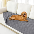 Smiry Waterproof Dog Bed Cover Blanket 40x70, Soft Reversible Pet Blanket, Washable Leakproof Cats Dogs Couch Cover for Sofa, Couch, Furniture, Lattice, Grey/Grey