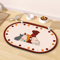 METEOROCK Dog Food Mat 20''x12'', Small Pet Feeding Mat, Non-Slip Rubber Pet Food Mat, Absorbent Cat Dog Water Bowl Mat for Messy Drinkers, Dog Bowl Placemat for Food and Water, Cat Dog