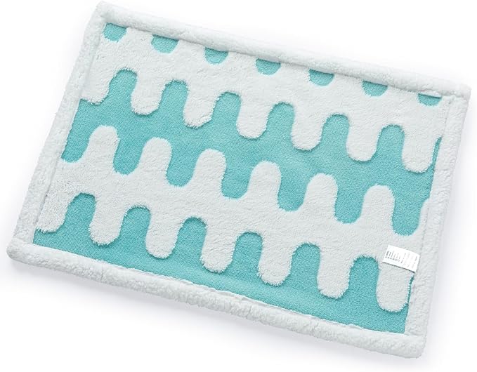 Maidewow Waterproof Pet Blanket,Dog Bed Covers Small Throw for Puppy Cats Stylish Jacquard Pets Couch Sofa Furniture Protection Washable Reversible Covers (Blue Wave,XS)