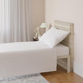 Amazon Basics 3 Piece Bed Sheets Set, 100% Cotton Jersey, Includes Super Soft, Flat and Fitted Sheets, Pillowcase, Toddler, White, Solid