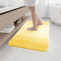 Arotive Microfiber Bathroom Rugs, Shaggy Soft and Absorbent Bath Rug, Non-Slip, Thick Plush Machine Washable Dry Bath Mats for Bathroom, Tub and Shower, 36x24, Yellow, Rectangular