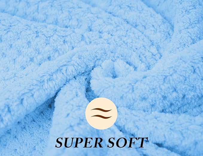 Wuwahold Microfiber Hair Towels, Waffle Hair Towel Set, Super Soft Highly Absorbent, Sturdy Quick Drying Turbans for Long, Thick, Curly Hair (5 Pack, 40" x 20")