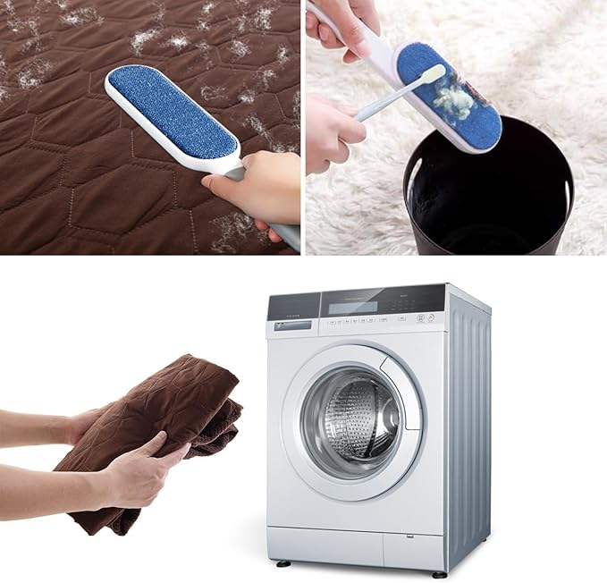 Nanbowang Waterproof Dog Bed Cover Replacement - Washable Pet Hair Easy to Remove, Dog Pillow Quilted for Dogs/Cats, 44x54 Brown