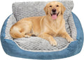 Big Dog Bed for Large Sized Dogs with Soft Plush Cushion, Machine Washable High Backrest Bed, XL Orthopedic Pet Sofa with Non-Slip Bottom,Year-Round Comfort for Dogs Up to 99 lbs