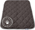Paw Inspired Washable Padded Crate Mats for Dogs | 35” x 22” Pad, Fits 36-inch Kennels | Leakproof, Plush Pet Beds (Gray)
