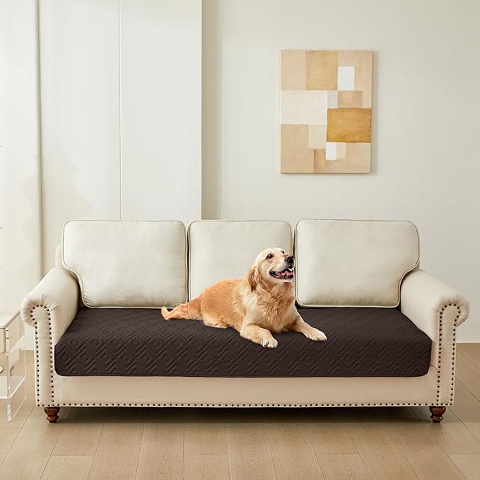 hyha Waterproof Dog Blanket, Soft Dog Bed Cover Pet Blankets, Waterproof Sofa Couch Cover for Dogs Washable, Reversible Pet Couch Covers for Sofa Furniture (30x70 Inch, Chocolate/Beige)